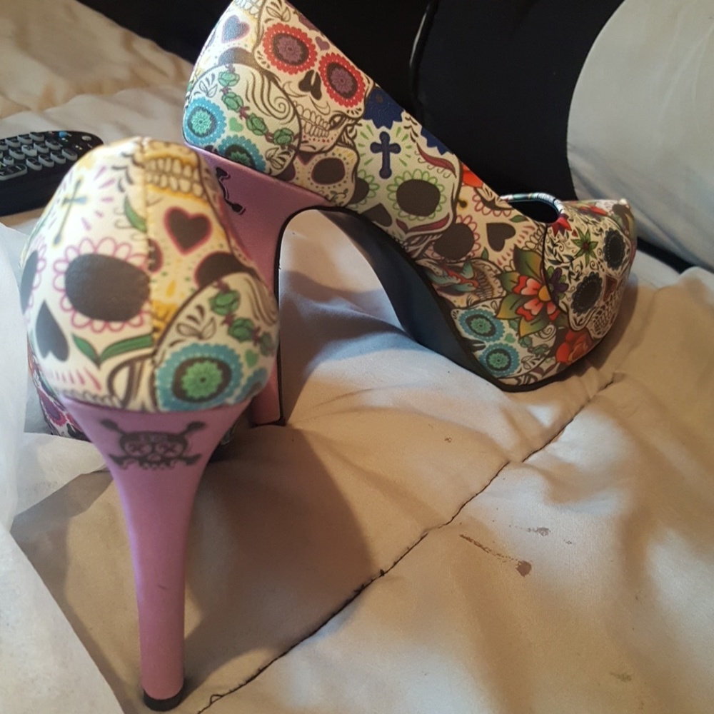 Sugar skull heels